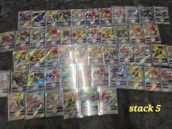 50 Japanese Pokemon Cards Bundle V, V MAX & V STAR CARDS stack 5 - Image 1