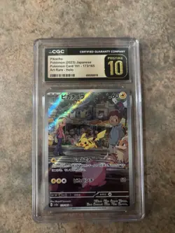 Pokemon Pikachu Art Rare Holo 173/165 Card 151 CGC Pristine 10 Japanese 2023 - Image 1