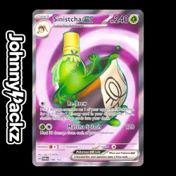 Sinistcha ex 189/167 - 2024 Twilight Masquerade Ultra Rare - Pokemon Card (NM) - Image 1