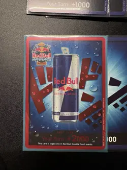 ONE PIECE TCG Red Bull Double Don!! And Promo Card Monkey D.Luffy w/sticker - Image 3