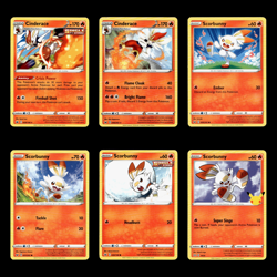 6x Cinderace Lot Scorbunny Yamper 28 Sword Shield Chilling Reign Pokemon Cards - Image 1