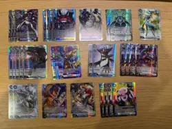 Purple & White SR bundle - Digimon TCG Card Game Super Rare Bandai Holo - Image 1