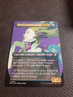MTG Tatyova, Benthic Druid Alt Borderless Art Near Mint Commander Masters - Image 1
