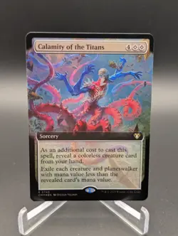 Calamity of the Titans (Extended Art) Commander Masters Foil - Image 1