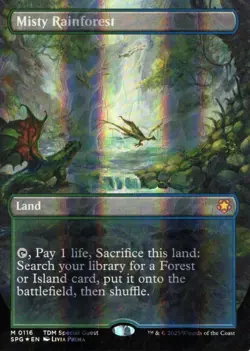 Misty Rainforest MTG DRAGONSCALE FOIL Special Guests 116 - Image 1
