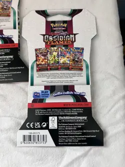 Pokemon TCG Obsidian Flames Sleeved Booster Pack ART SET *4 packs* - Image 2
