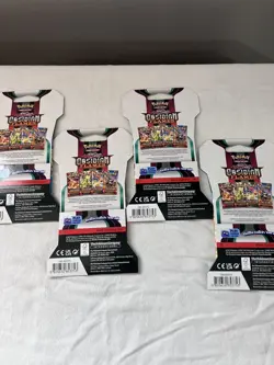 Pokemon TCG Obsidian Flames Sleeved Booster Pack ART SET *4 packs* - Image 5