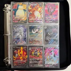 87-Card Lot Pokemon TCG Binder V, Alt, Full Arts, Vmax, Trainers & More - Image 1