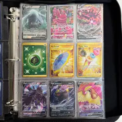 87-Card Lot Pokemon TCG Binder V, Alt, Full Arts, Vmax, Trainers & More - Image 2