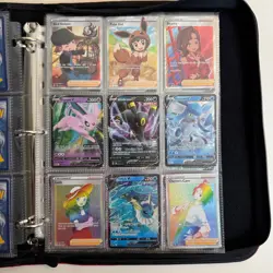 87-Card Lot Pokemon TCG Binder V, Alt, Full Arts, Vmax, Trainers & More - Image 3