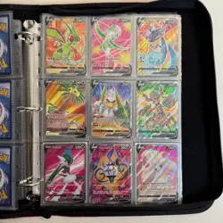 87-Card Lot Pokemon TCG Binder V, Alt, Full Arts, Vmax, Trainers & More - Image 4