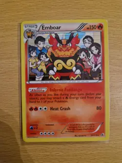 Pokemon TCG Legendary Treasures Emboar Holo Rare 27/113 - Image 1