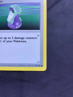 Pokemon Cards: Base Set Shadowless Common: Potion 94/102 - Image 4