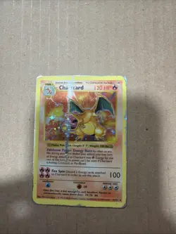 1999 Pokemon Base Set Shadowless Charizard #4/102 Holo Rare Damaged DMG - Image 1