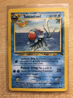 2001 Pokemon Tentacruel 10/18 Southern Islands English Promo NM - Image 3