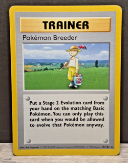 Pokemon Breeder 76/102 Shadowless Base Set Rare 1999 LP+ TCG - Image 1