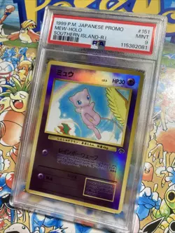 1999 Pokemon Southern Islands Mew #151 Japanese Promo Reverse Holo Rare PSA 9 - Image 2