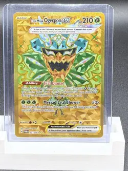 Pokemon TCG Teal Mask Ogerpon EX 221/167 Holo Sv06 Twilight Masquerade - Image 1