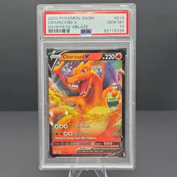 Pokemon Charizard V 019/189 Darkness Ablaze Ultra Rare Holo PSA 10 - Image 1