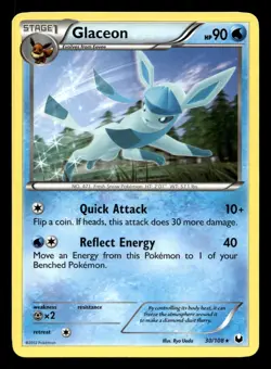 Glaceon 30/108 Rare Dark Explorers Pokemon NM - Image 1