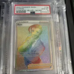 Pokemon Rose 196/189 Darkness Ablaze Rainbow Rare PSA 10 GEM MINT - Image 1