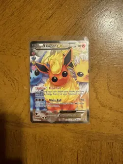 2016 POKEMON GENERATIONS #RC28/RC32 FLAREON EX ULTRA RARE - Image 1