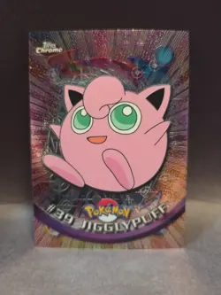 #39 Jigglypuff Pokemon Topps Chrome Card - Image 1