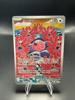 Pokemon Card TCG Flamigo 227/193 Holo Illustration Rare Paldea Evolved Art - Image 2