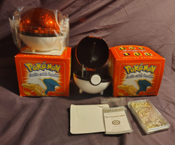 1999 Burger King/Nintendo Pokemon 23K Gold Plated Cards 2X Charizard - Image 2