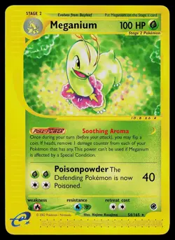Pokemon Card - Meganium Expedition 54/165 Rare Non-Holo - Image 1