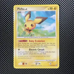 Pichu 45/100 Regular Uncommon Pokemon Card | Diamond & Pearl Stormfront 2008 - Image 1