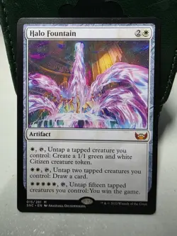 1x Halo Fountain NM-Mint, English Streets of New Capenna MTG Magic - Image 1