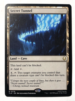 Secret Tunnel 278 Avatar: The Last Airbender MTG Magic the Gathering NM - Image 1