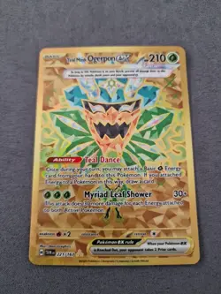Pokemon TCG Teal Mask Ogerpon EX Twilight Masquerade Gold Card 221/167 NM - Image 1