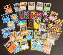 HUGE 36 CARD POKEMON LOT, Multi-Year, Gold plated Pikachu - Image 1
