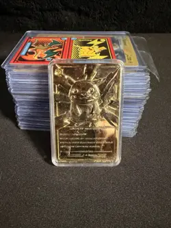 HUGE 36 CARD POKEMON LOT, Multi-Year, Gold plated Pikachu - Image 2