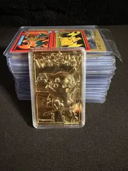 HUGE 36 CARD POKEMON LOT, Multi-Year, Gold plated Pikachu - Image 3