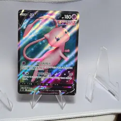 Mew V 105/100 Fusion Arts Secret Rare Full Art Holo 180HP Pokemon Card Korean - Image 1