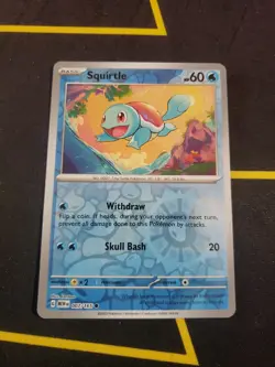 Pokemon Squirtle 007/165 Scarlet & Violet 151 Reverse Holo - Image 1