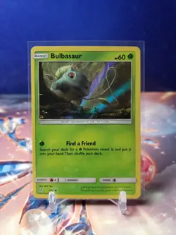 Pokemon TCG Bulbasaur 1/18 Detective Pikachu Holo Rare - Image 1
