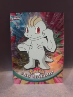 2000 Pokemon Topps Chrome TV MACHOP #66 - Image 1
