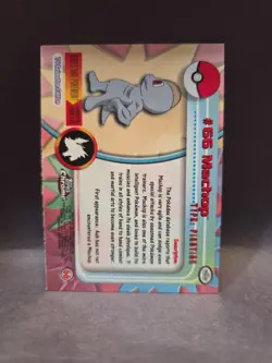 2000 Pokemon Topps Chrome TV MACHOP #66 - Image 2