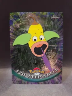 Weepinbell # 70 -Topps Chrome Pokemon- TV Animation Edition- Chromefoil - Image 1