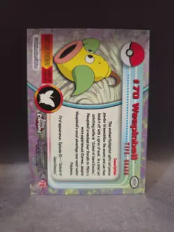 Weepinbell # 70 -Topps Chrome Pokemon- TV Animation Edition- Chromefoil - Image 2