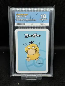 PSYDUCK Old Maid Pokemon Center Exclusive Japanese - ACE 10 GEM MINT - Image 1