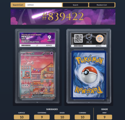 Pokemon TCG Mew EX SVP 053 Black Star Promo 151 UPC Graded Ace 9 Mint - Image 1
