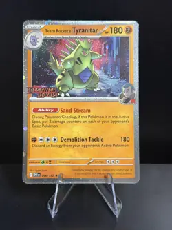 Team Rocket's Tyranitar 096/182-Pokemon: Destined Rivals STAMPED - Image 1