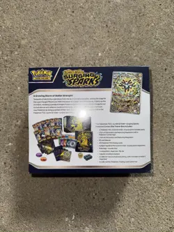 Pokemon TCG Surging Sparks Pokemon Center Elite Trainer Box ETB - SMALL TEAR - Image 2