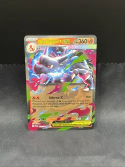 Mega Charizard X EX # 013/094 | Pokemon TCG 2025 Phantasmal Flames | NM (b) - Image 1