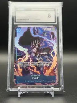 Kaido Super Rare Alternate Art Parallel OP04-044 Premium Booster One Piece CGC 8 - Image 1